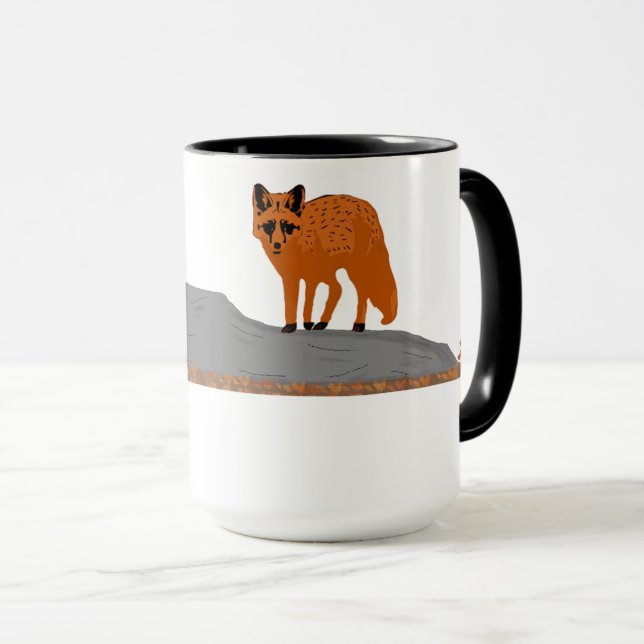 🦊 Fox on the Rock Combo Mug Mugg (Framsida höger)
