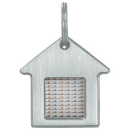🦊 Fox on the Rock "House" Shaped Pet Tag ID-bricka Husdjur