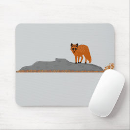 🦊 Fox on the Rock Mouse Pad Musmatta