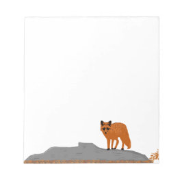 🦊 Fox on the Rock Notebook / Notepad Anteckningsblock