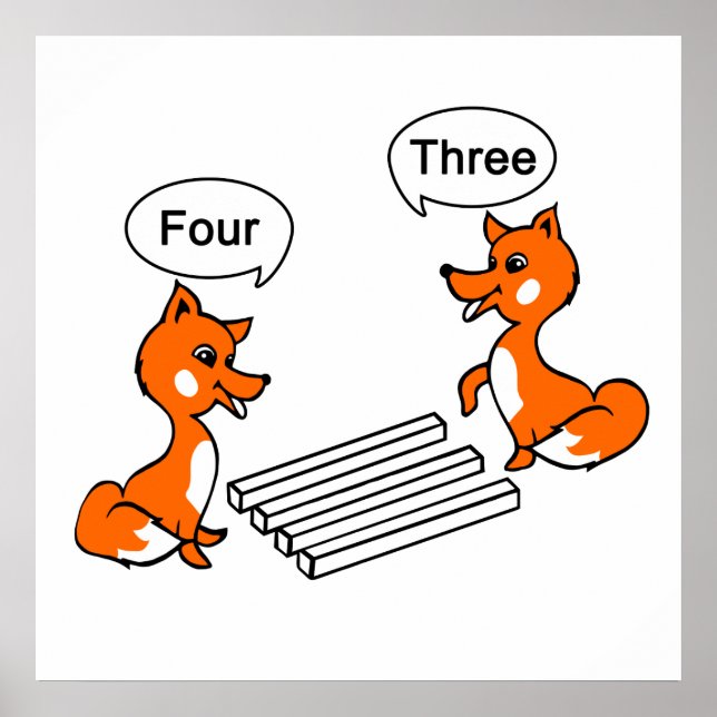 Fox Optical illusion Trick Poster (Framsidan)