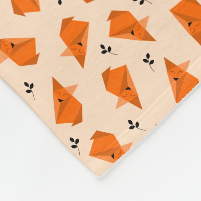 Fox Origami Fleecefilt (Hörn)
