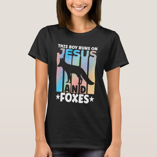 Fox Outfit for Foxes Lovers Apparel for Boys T Shirt (Framsida)
