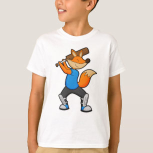 Fox på Cricket med Cricket fladdermus T Shirt