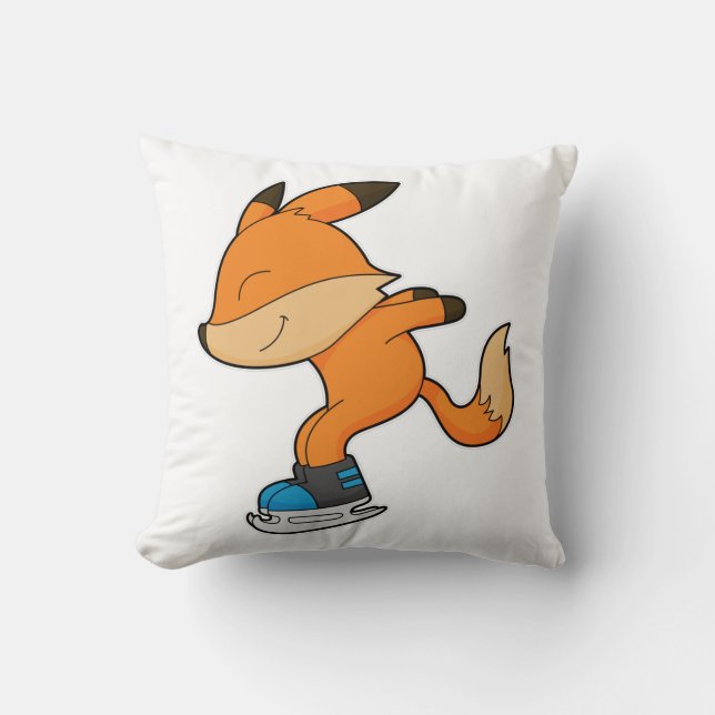 Fox på isar med isskiffer kudde (Framsida)