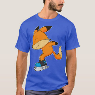 Fox på isar med isskiffer t shirt