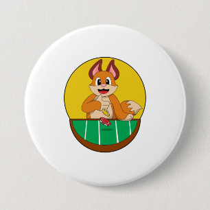 Fox på Poker med Poker chip Knapp
