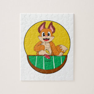 Fox på Poker med Poker chip Pussel
