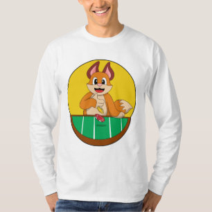 Fox på Poker med Poker chip T Shirt