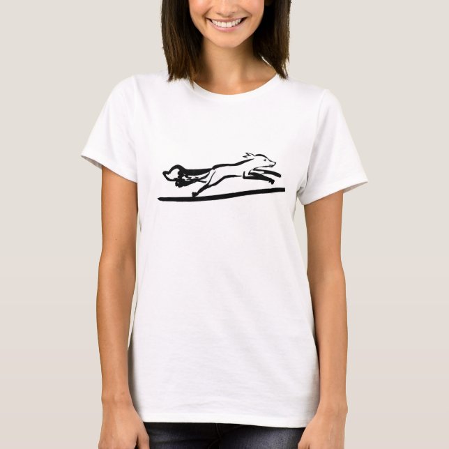 Fox på Springa-sötskjortan T-shirt (Framsida)