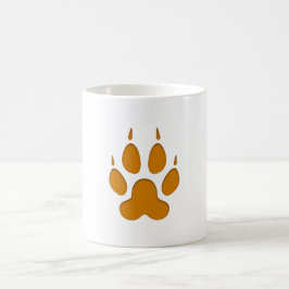 Fox Paw Print Kaffemugg