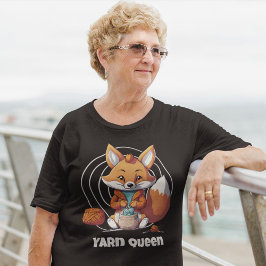 Fox Pension-gåvor till Crocheter Mamma Grandma T Shirt
