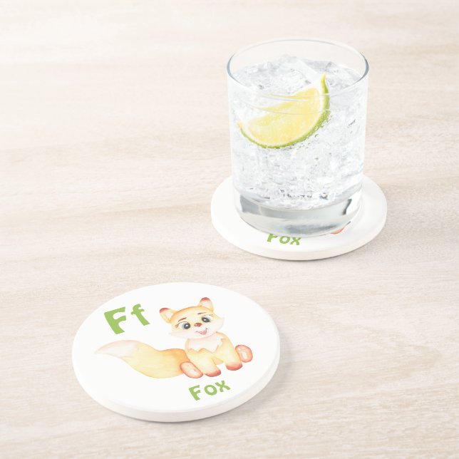 Fox personalize ABC: Brev F - lägg till ditt namn Underlägg (Sidan)