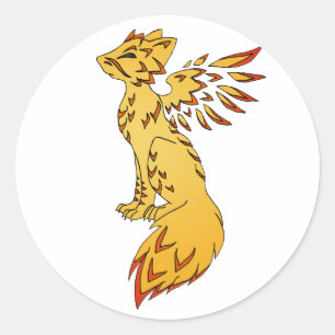 Fox Phoenix Runt Klistermärke