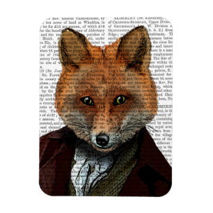 Fox Porträtt 2 Magnet
