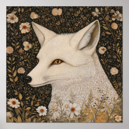Fox Porträtt Art Print Woodland Wall Art Poster