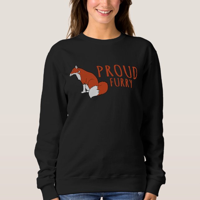 Fox   Proud Furry Fox T Shirt (Framsida)