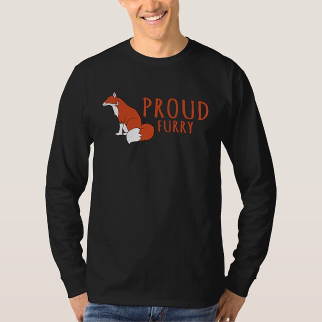Fox   Proud Furry Fox T Shirt (Framsida)