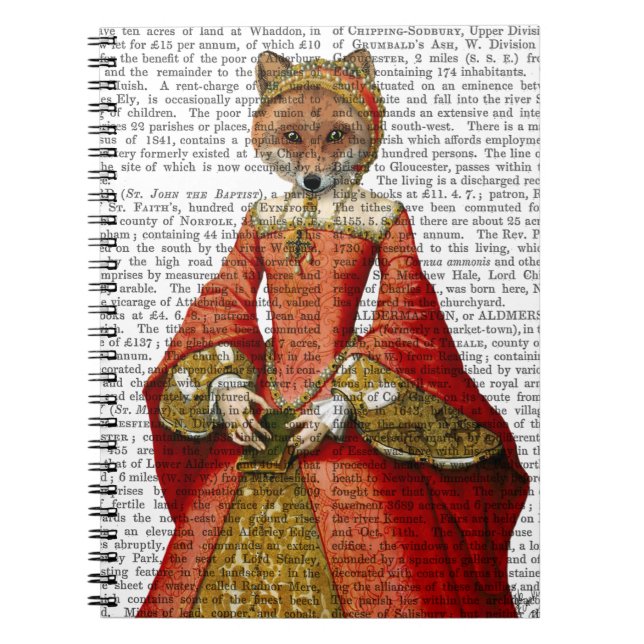 Fox Queen 2 Anteckningsbok Med Spiral (Framsidan)