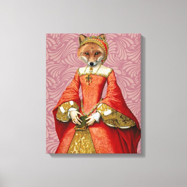 Fox Queen Canvastryck (Framsida)
