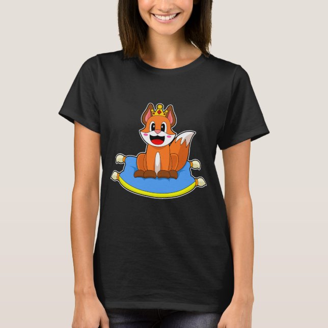 Fox Queen Krona T Shirt (Framsida)