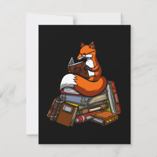 Fox Reading A Book Tack Kort