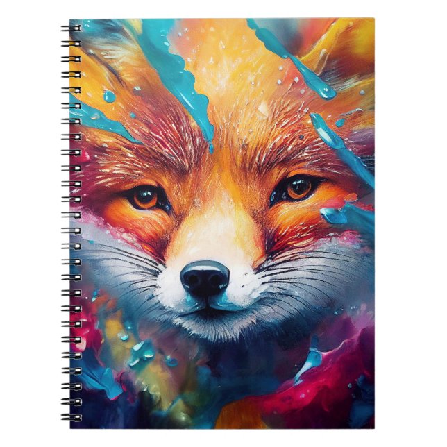 Fox Red fox Animal Discovery Äventyr Natature Anteckningsbok (Framsidan)