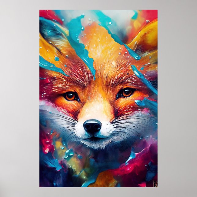 Fox Red fox Animal Discovery Äventyr Natature Poster (Framsidan)