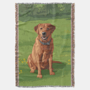 Fox Red Gult Labrador Retriever Hund Filt