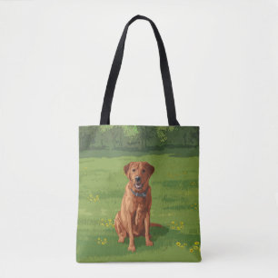 Fox Red Gult Labrador Retriever Hund Tygkasse