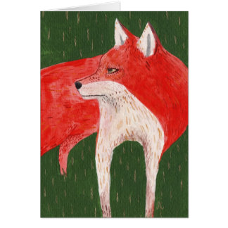 fox_red hälsningskort