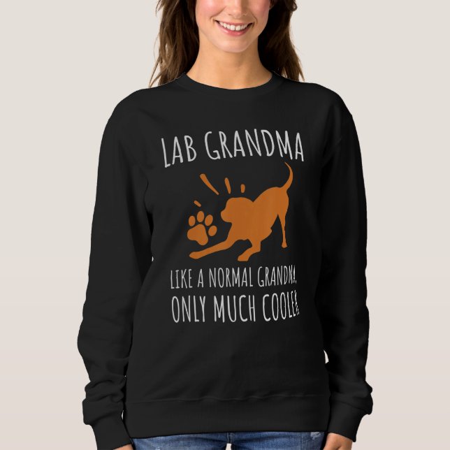 Fox Red Lab Grandma Labrador Retriever T Shirt (Framsida)