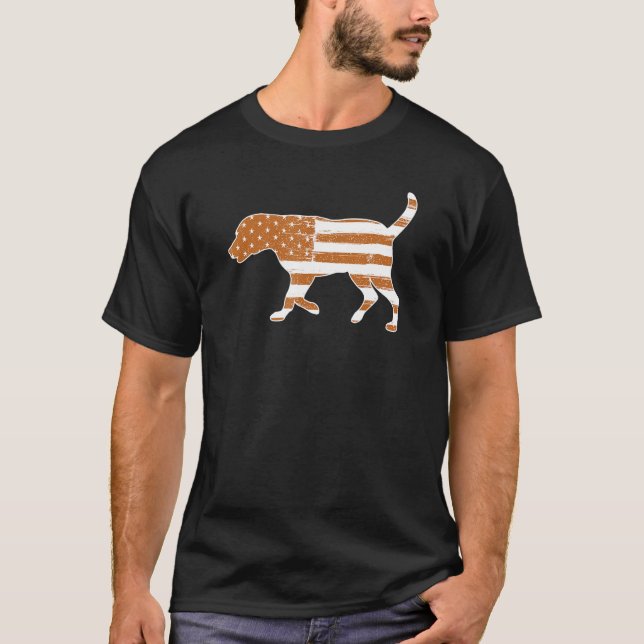 Fox Red Lab Mom Dad Labrador Retriever Flag T Shirt (Framsida)