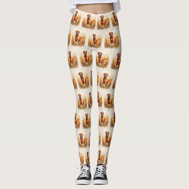 Fox Red Labrador Retriever Dog Leggings (Framsida)