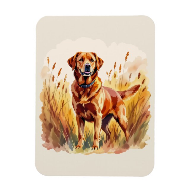 Fox Red Labrador Retriever Dog Magnet (Vertikal)