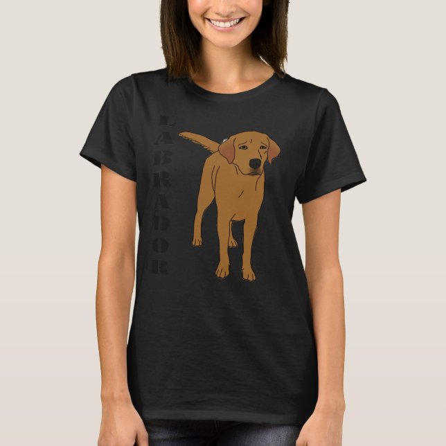 Fox Red Labrador Retriever T Shirt (Framsida)
