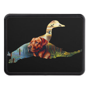 Fox Red Labrador Trailer Hitch Cover Dragkroksskydd