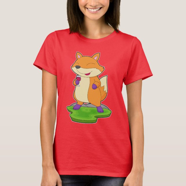 Fox Red vin T Shirt (Framsida)