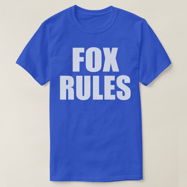FOX Regler Son Dotter Boy Girl Baby Namn T Shirt (Design framsida)