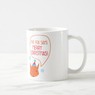 Fox säger God jul! Kaffemugg
