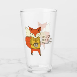 Fox Sake anpassningsbar Pint-glas Glaskopp