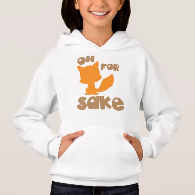 Fox Sake, Fox Silhouette, Woodland Animal T Shirt (Framsida)