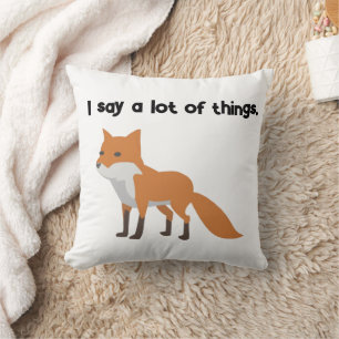 Fox Says... Tecknad för ett fantastiskt Internet M Kudde