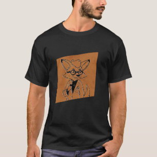 Fox Scientist Working Universiteten Långärmad T Sh Shirt
