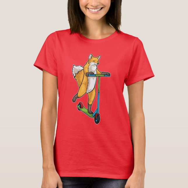 Fox Scooter T Shirt (Framsida)