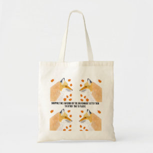 Fox Shopping time Tote Bag Tygkasse