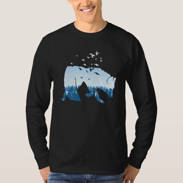 Fox silhouette fox hunting hunter hunting natur au t shirt (Framsida)