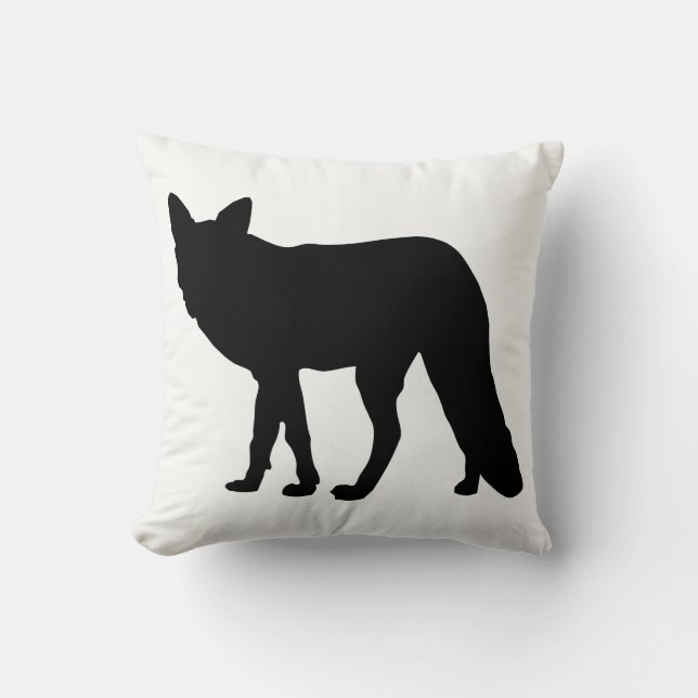 Fox Silhouette Kudde (Framsida)