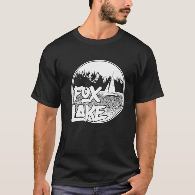 Fox Sjö Illinois, Sailboat Graphic T Shirt (Framsida)