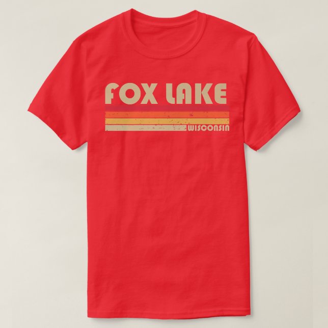 FOX SJÖ WISCONSIN Funny Fishing Camping Sommar Gi T Shirt (Design framsida)